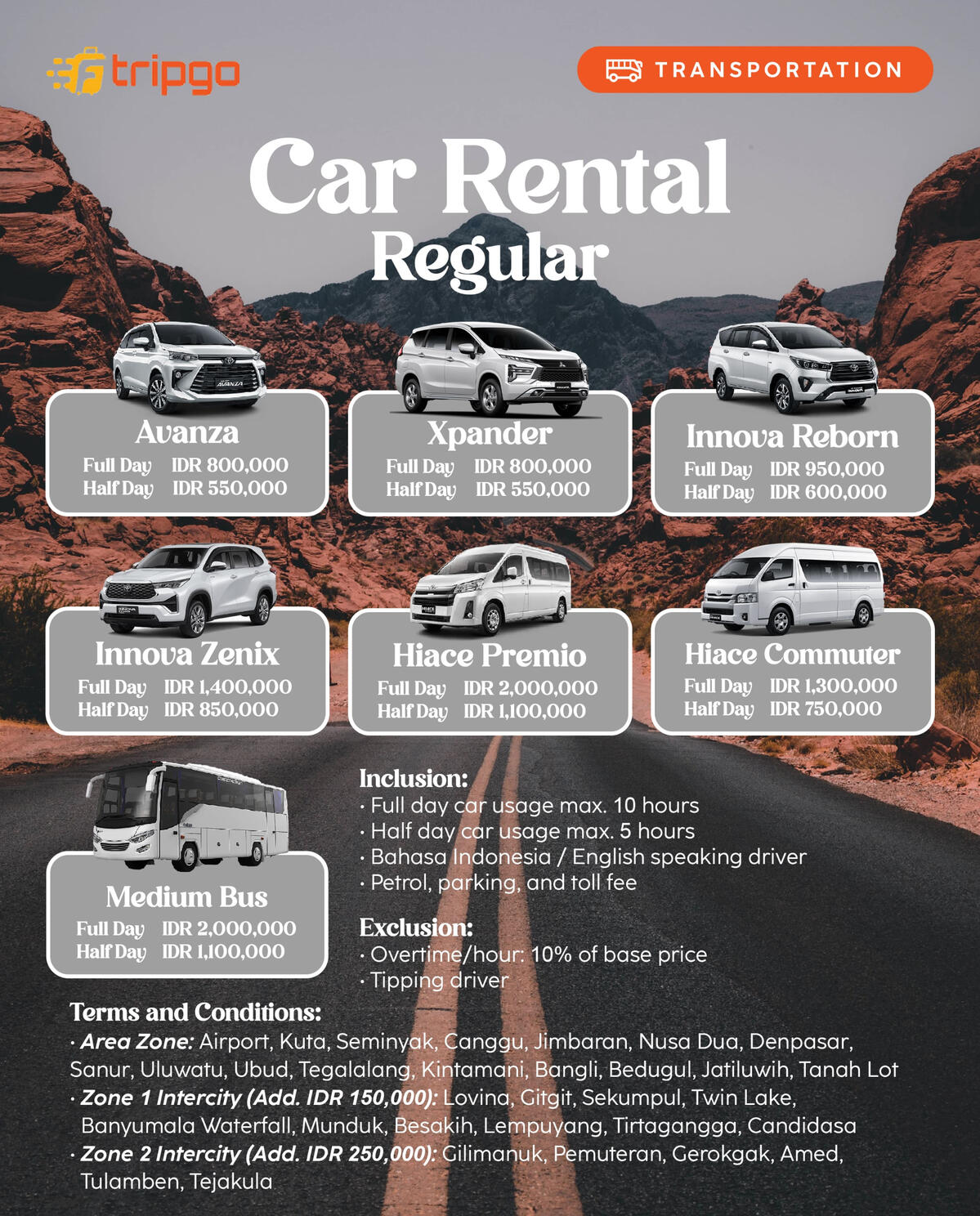 car rental bali