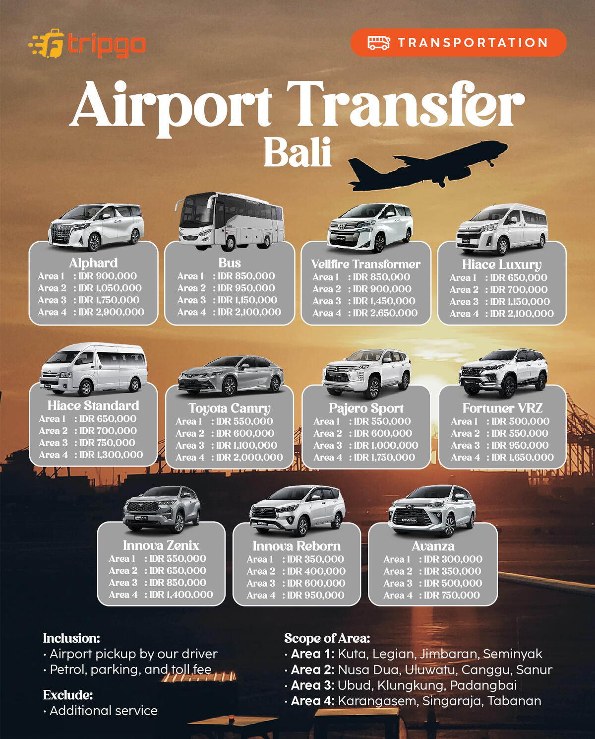 airport transfer bali