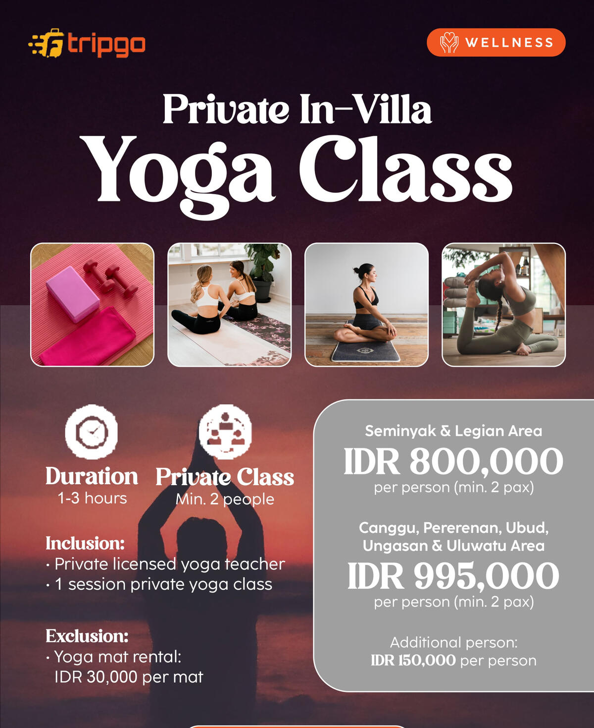 private in-villa yoga class bali