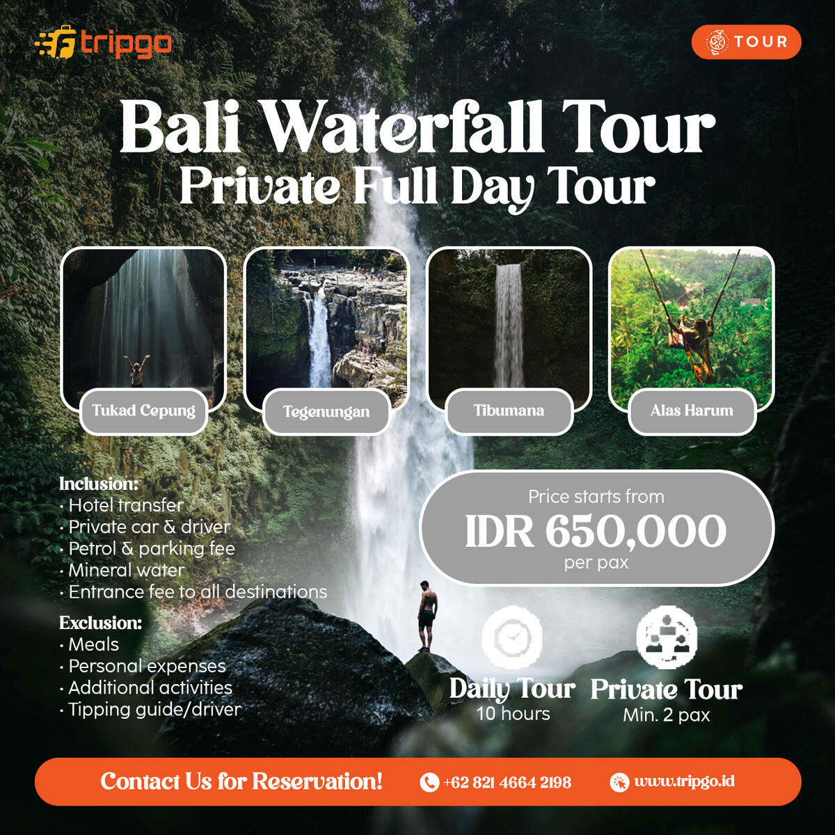 bali waterfall tour