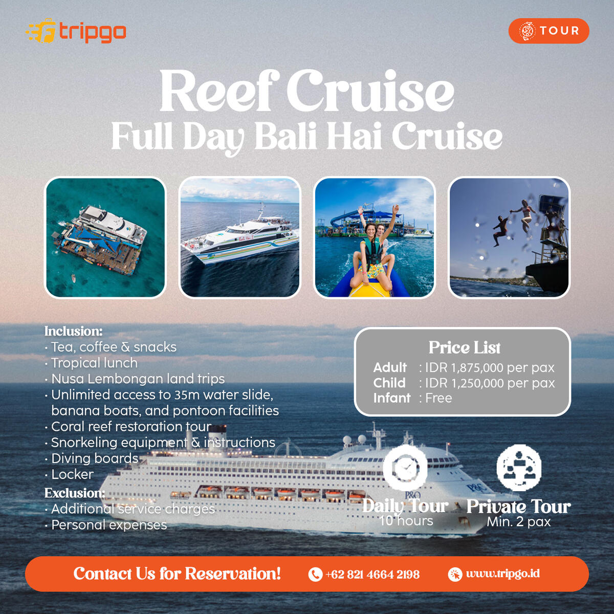 reef cruise bali hai