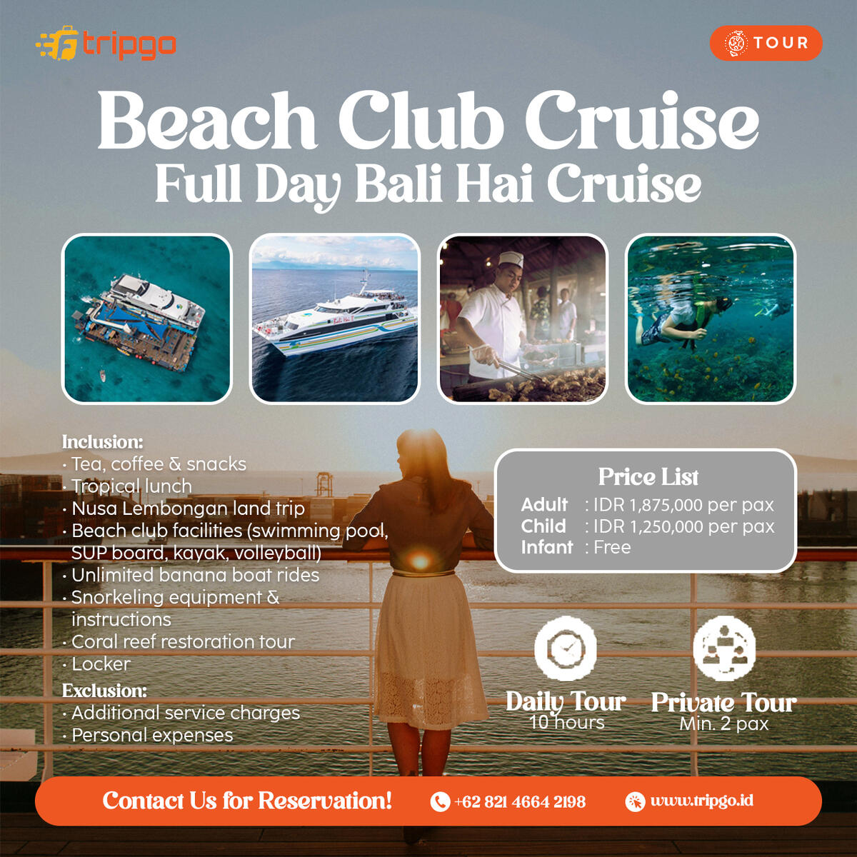 beach club cruise bali hai