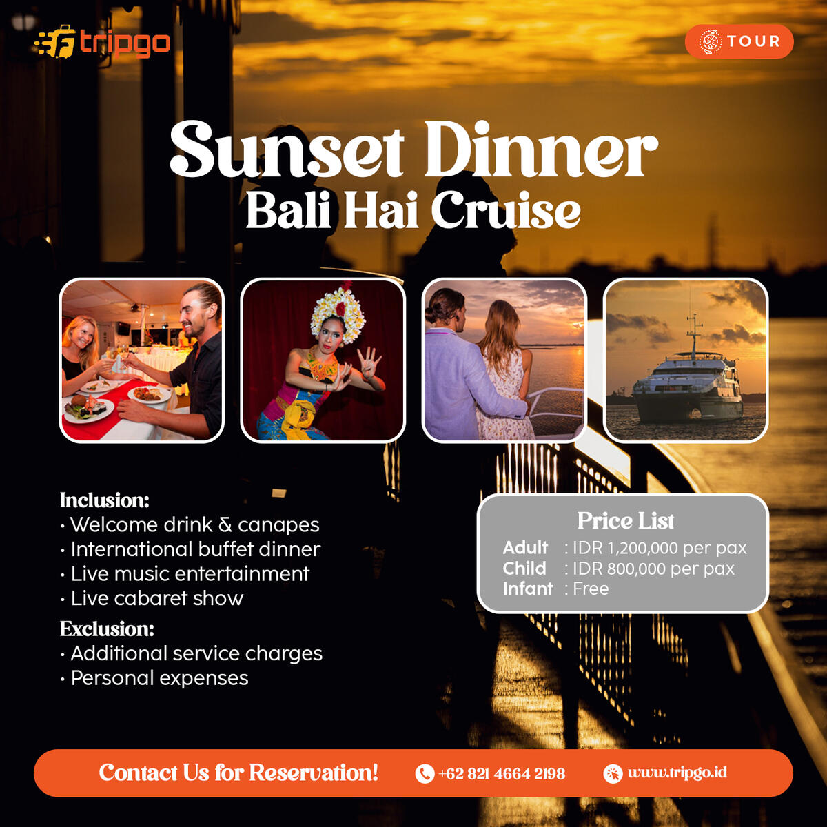 sunset dinner cruise