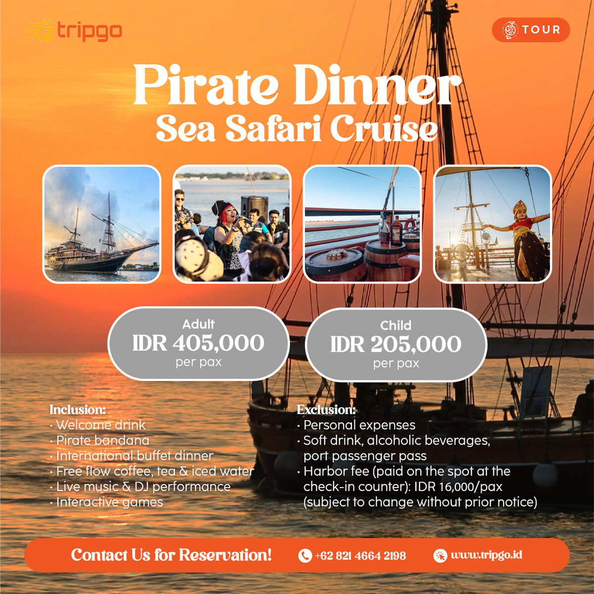 pirate dinner cruise